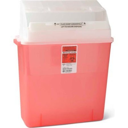 MEDLINE INDUSTRIES, INC Medline® MDS705203 Biohazard Patient Room Sharps Containers, Red, 3 Gallon, 12/Case MDS705203